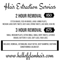 a flyer for hair removal services